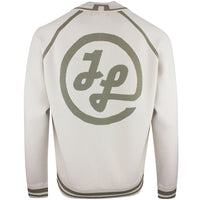 J.Lindeberg Golf Mid Layer - Stanley Knit Bomber - Moonbeam SS26