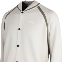 J.Lindeberg Golf Mid Layer - Stanley Knit Bomber - Moonbeam SS26