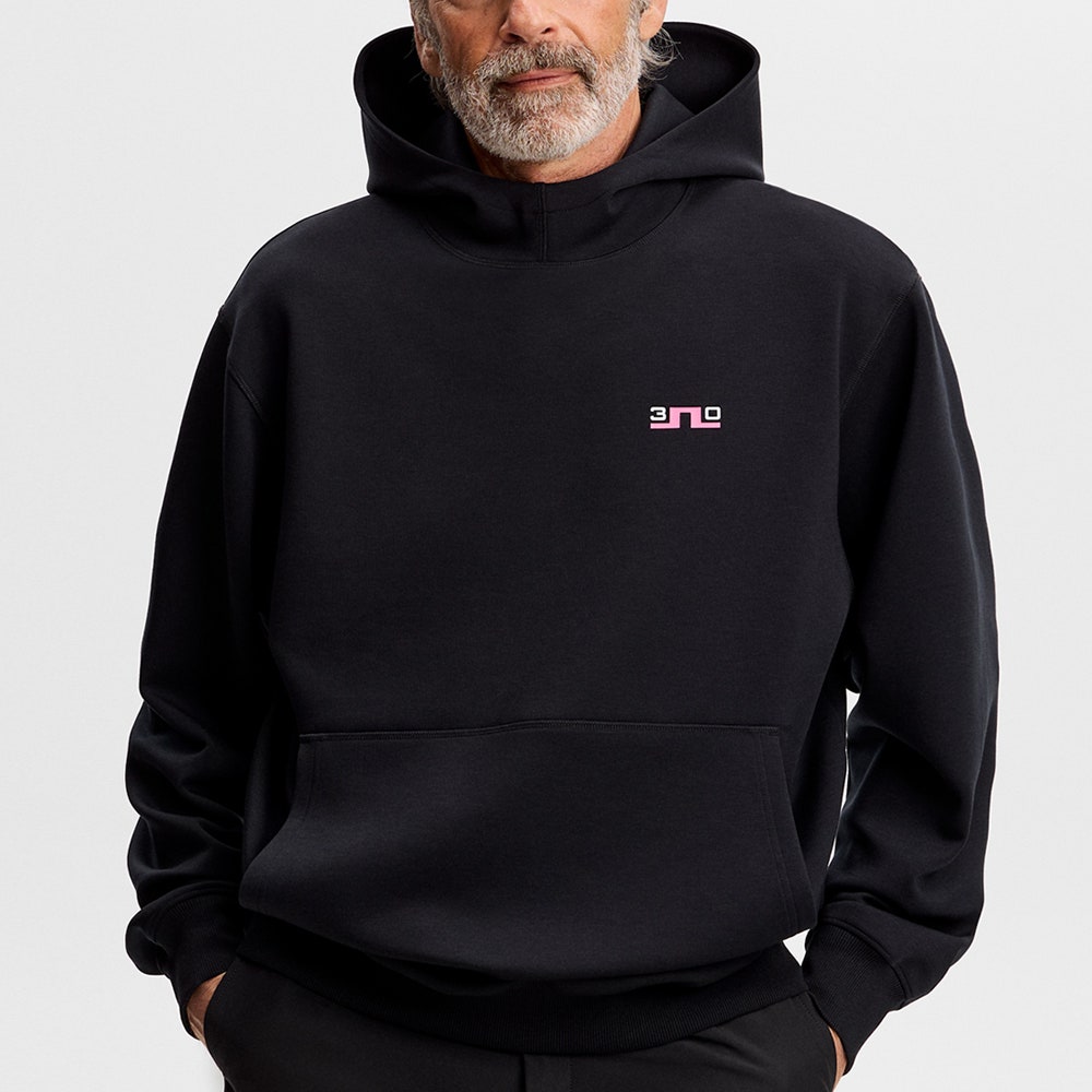 J.Lindeberg Golf Pullover - 30Y Callan Hoodie - Black SH26