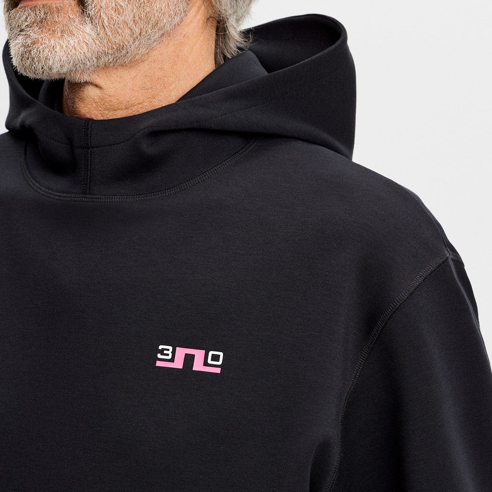 J.Lindeberg Golf Pullover - 30Y Callan Hoodie - Black SH26