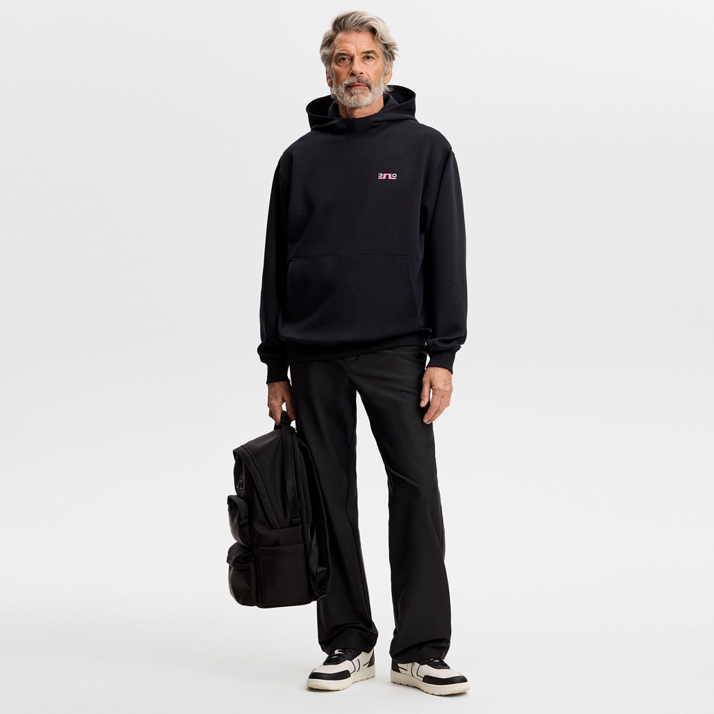 J.Lindeberg Golf Pullover - 30Y Callan Hoodie - Black SH26