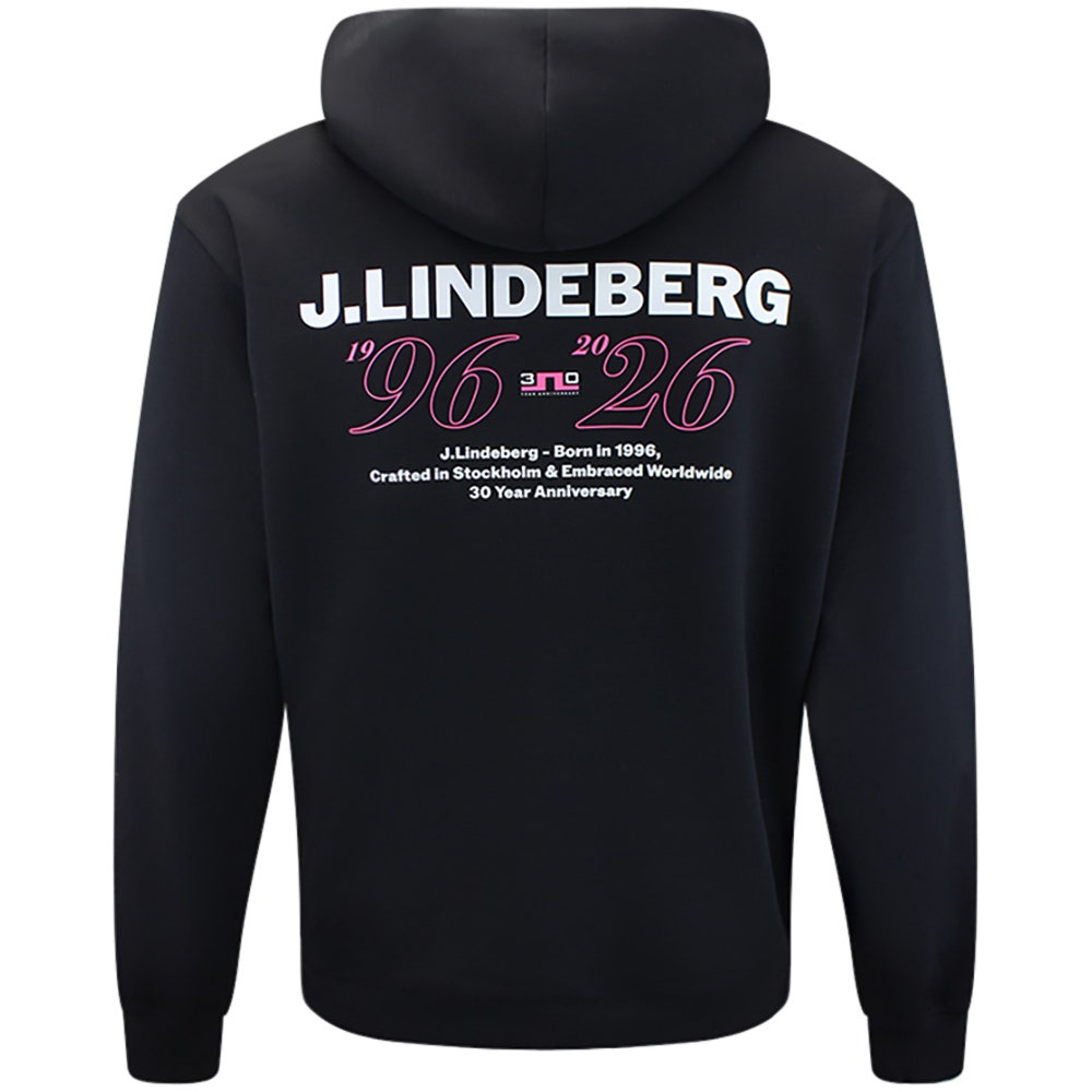 J.Lindeberg Golf Pullover - 30Y Callan Hoodie - Black SH26