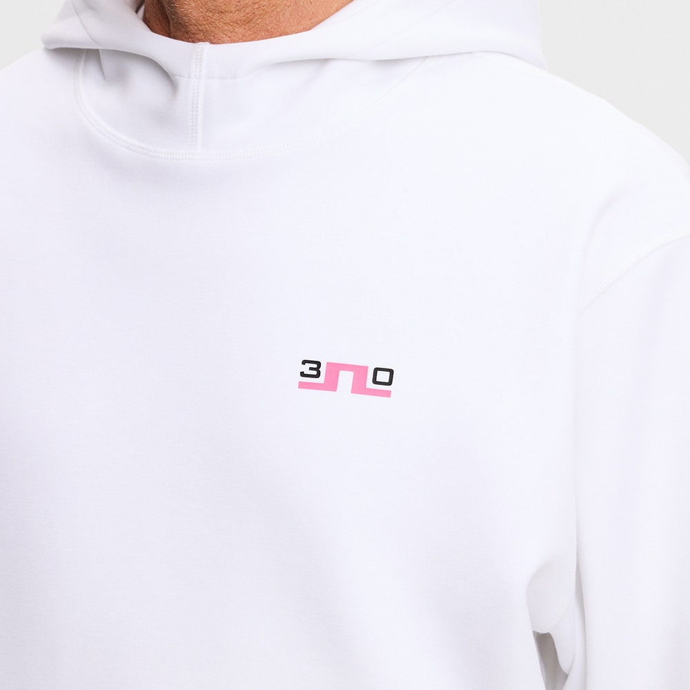 J.Lindeberg Golf Pullover - 30Y Callan Hoodie - White SH26