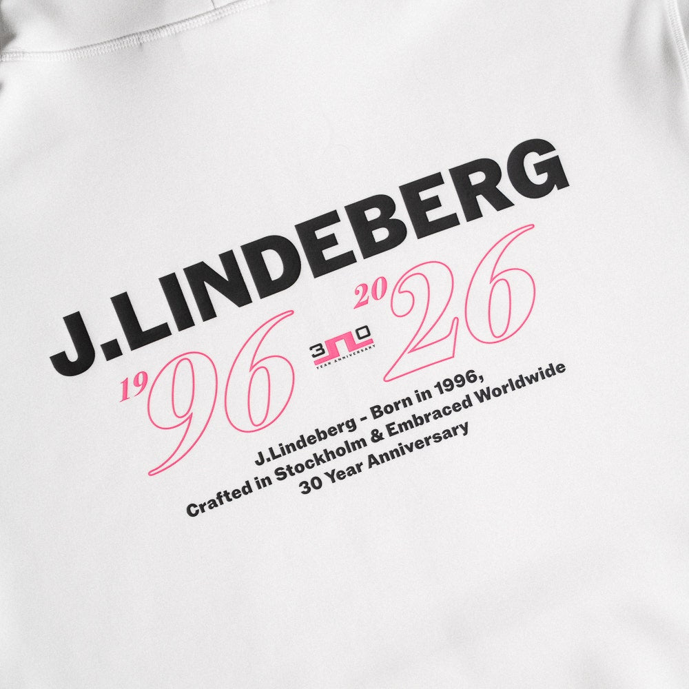 J.Lindeberg Golf Pullover - 30Y Callan Hoodie - White SH26