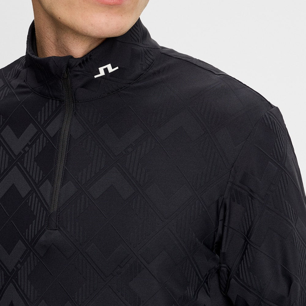 J.Lindeberg Golf Pullover - 30Y Matthew QZ - Black SH26