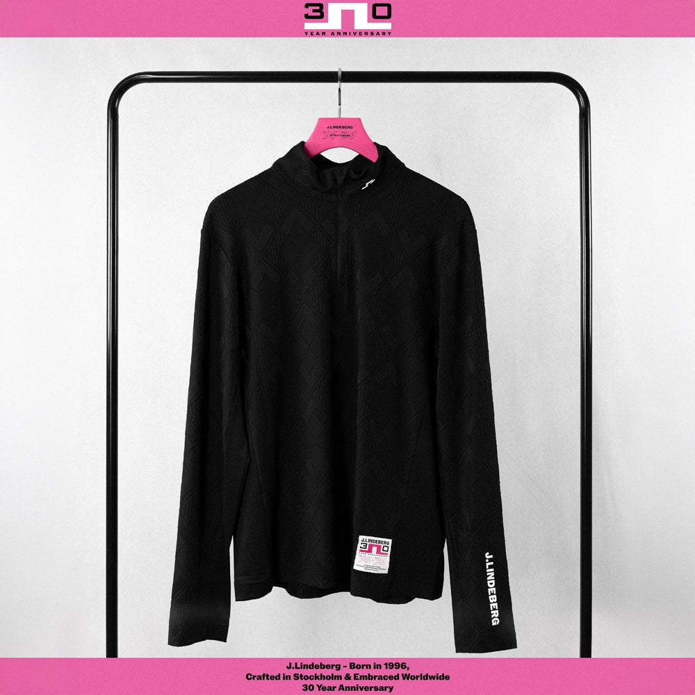 J.Lindeberg Golf Pullover - 30Y Matthew QZ - Black SH26