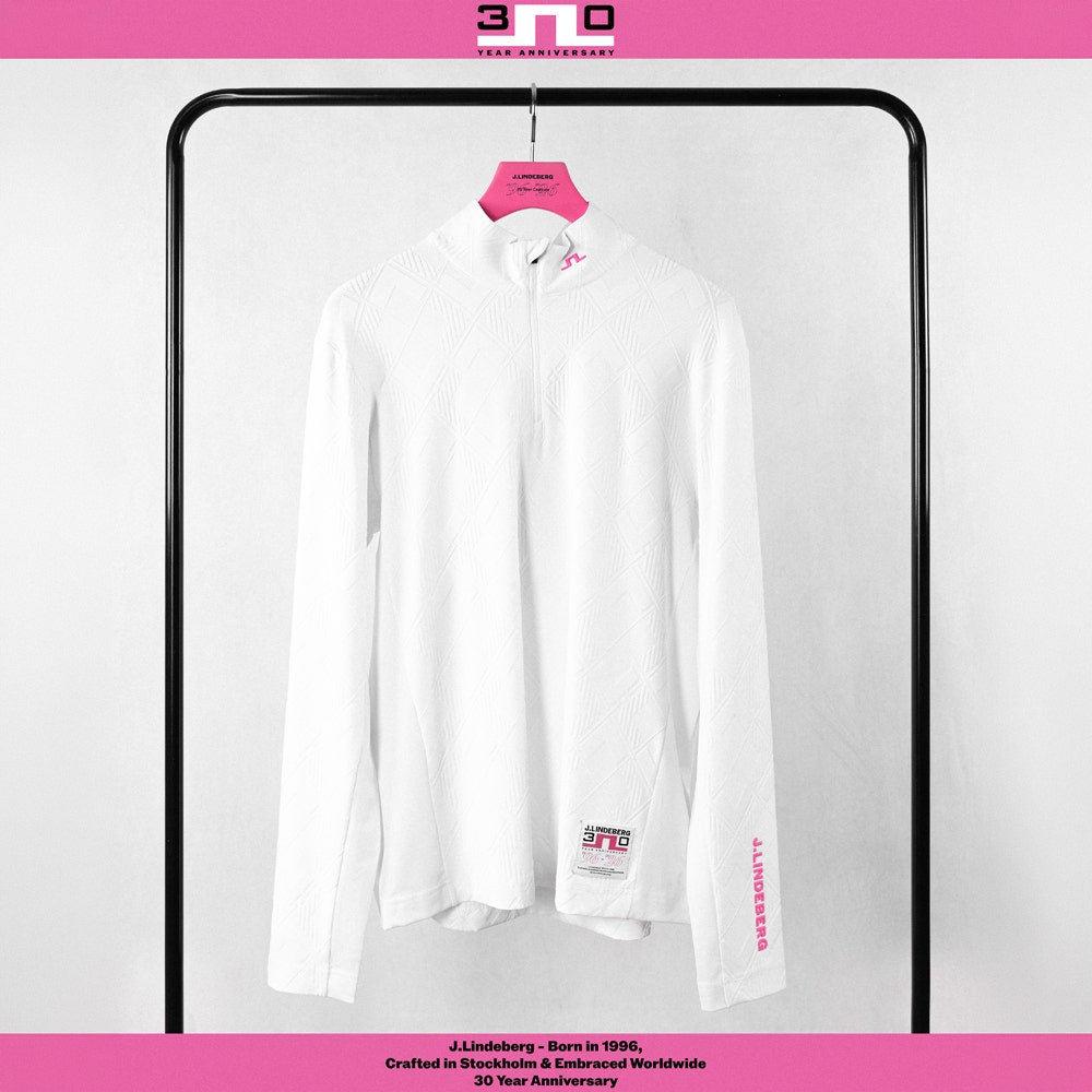 J.Lindeberg Golf Pullover - 30Y Matthew QZ - White SH26