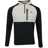 J.Lindeberg Golf Pullover - Adam QZ Hoodie - Black AW25