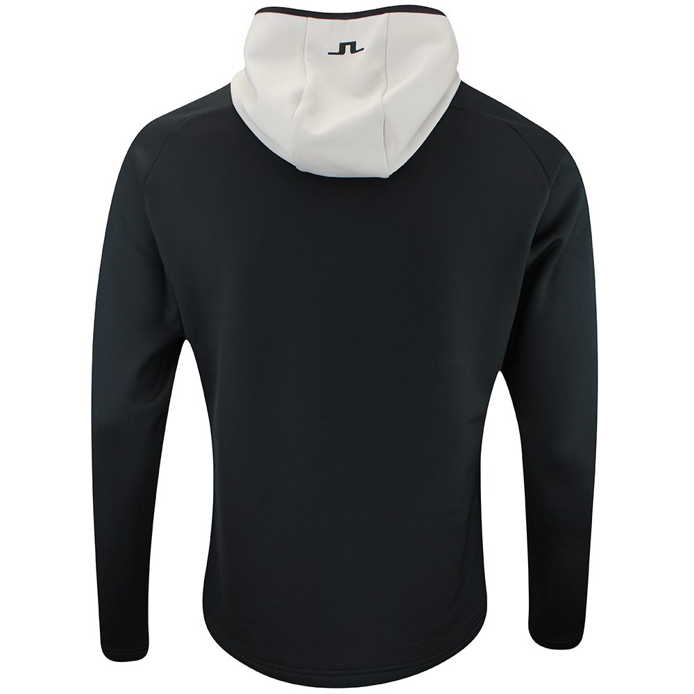 J.Lindeberg Golf Pullover - Adam QZ Hoodie - Black AW25