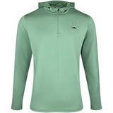 J.Lindeberg Golf Pullover - Aerial QZ Hoodie - Hedge Green SS26