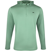 J.Lindeberg Golf Pullover - Aerial QZ Hoodie - Hedge Green SS26