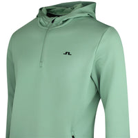 J.Lindeberg Golf Pullover - Aerial QZ Hoodie - Hedge Green SS26