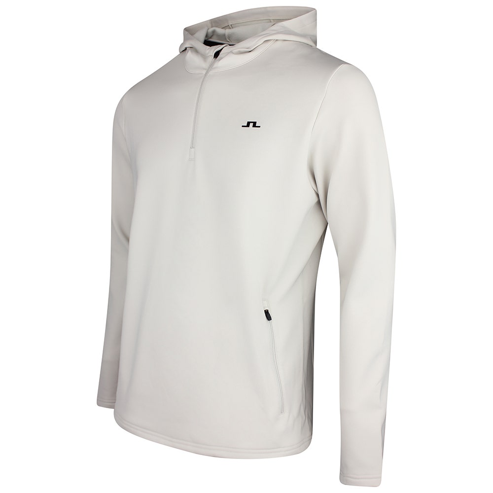 J.Lindeberg Golf Pullover - Aerial QZ Hoodie - Moonbeam SS26