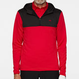 J.Lindeberg Golf Pullover - Banks QZ Hoodie - Barbados Cherry PS26