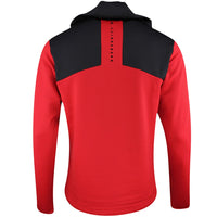 J.Lindeberg Golf Pullover - Banks QZ Hoodie - Barbados Cherry PS26