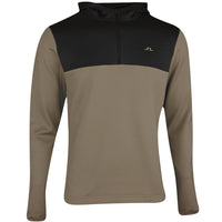 J.Lindeberg Golf Pullover - Banks QZ Hoodie - Brindle PS26