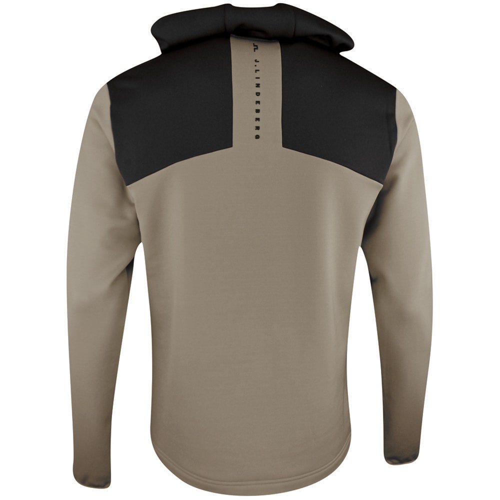 J.Lindeberg Golf Pullover - Banks QZ Hoodie - Brindle PS26