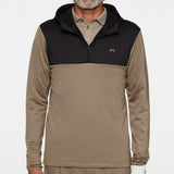 J.Lindeberg Golf Pullover - Banks QZ Hoodie - Brindle PS26