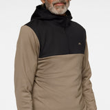 J.Lindeberg Golf Pullover - Banks QZ Hoodie - Brindle PS26