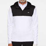 J.Lindeberg Golf Pullover - Banks QZ Hoodie - White PS26