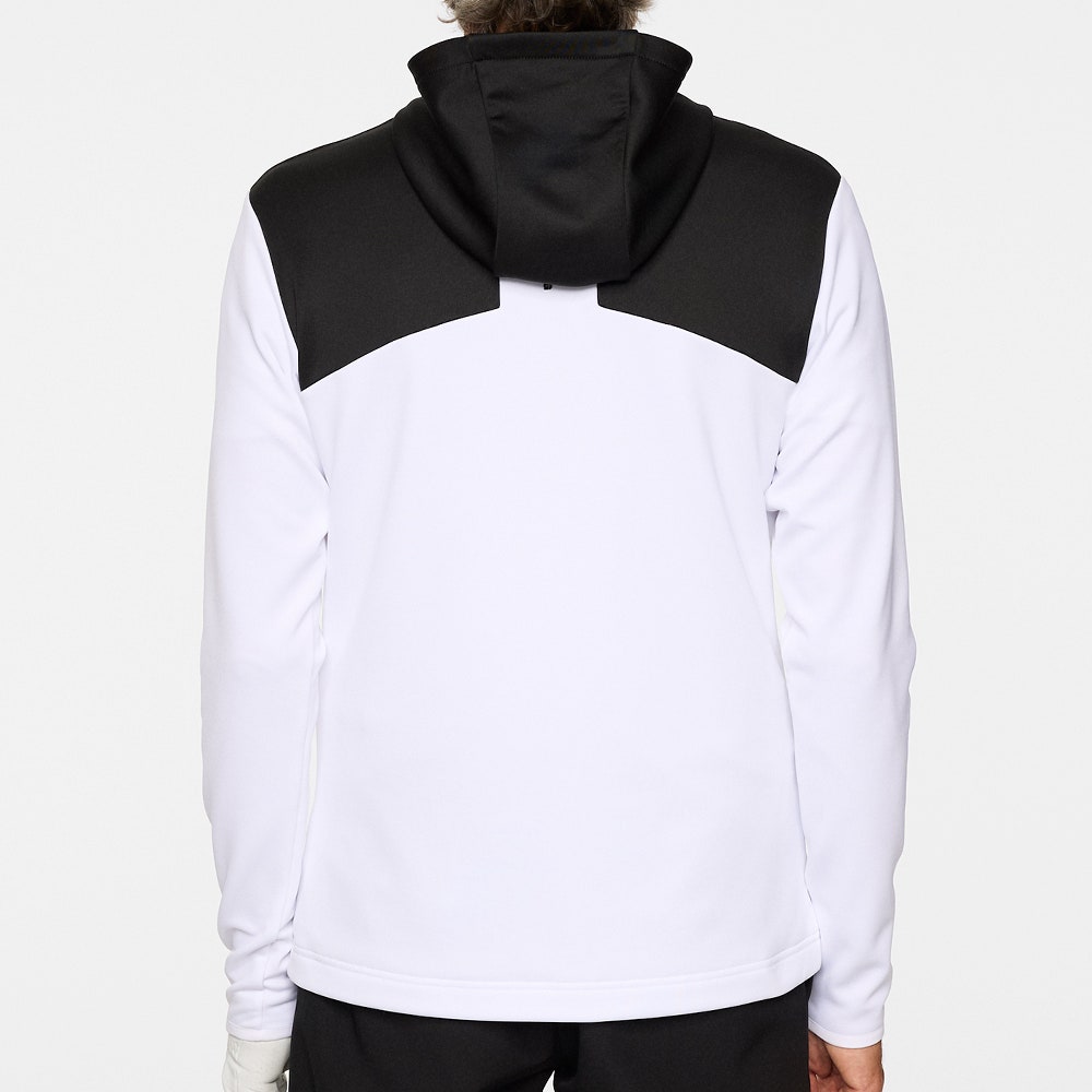 J.Lindeberg Golf Pullover - Banks QZ Hoodie - White PS26