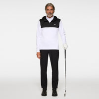 J.Lindeberg Golf Pullover - Banks QZ Hoodie - White PS26