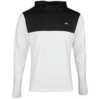 J.Lindeberg Golf Pullover - Banks QZ Hoodie - White PS26