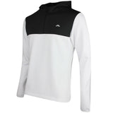 J.Lindeberg Golf Pullover - Banks QZ Hoodie - White PS26