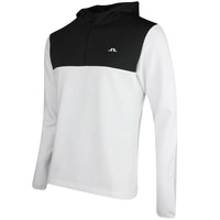 J.Lindeberg Golf Pullover - Banks QZ Hoodie - White PS26