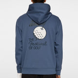 J.Lindeberg Golf Pullover - Billy Hoodie DPWT - Vintage Indigo AW25