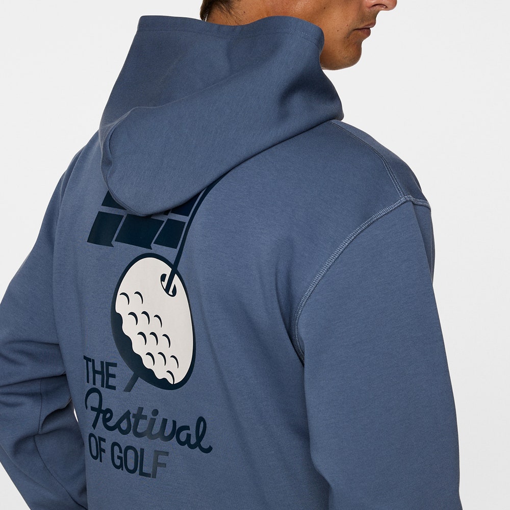 J.Lindeberg Golf Pullover - Billy Hoodie DPWT - Vintage Indigo AW25