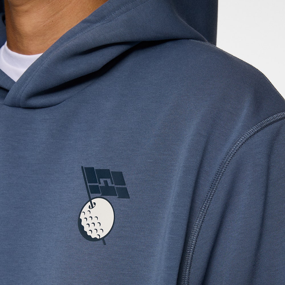 J.Lindeberg Golf Pullover - Billy Hoodie DPWT - Vintage Indigo AW25