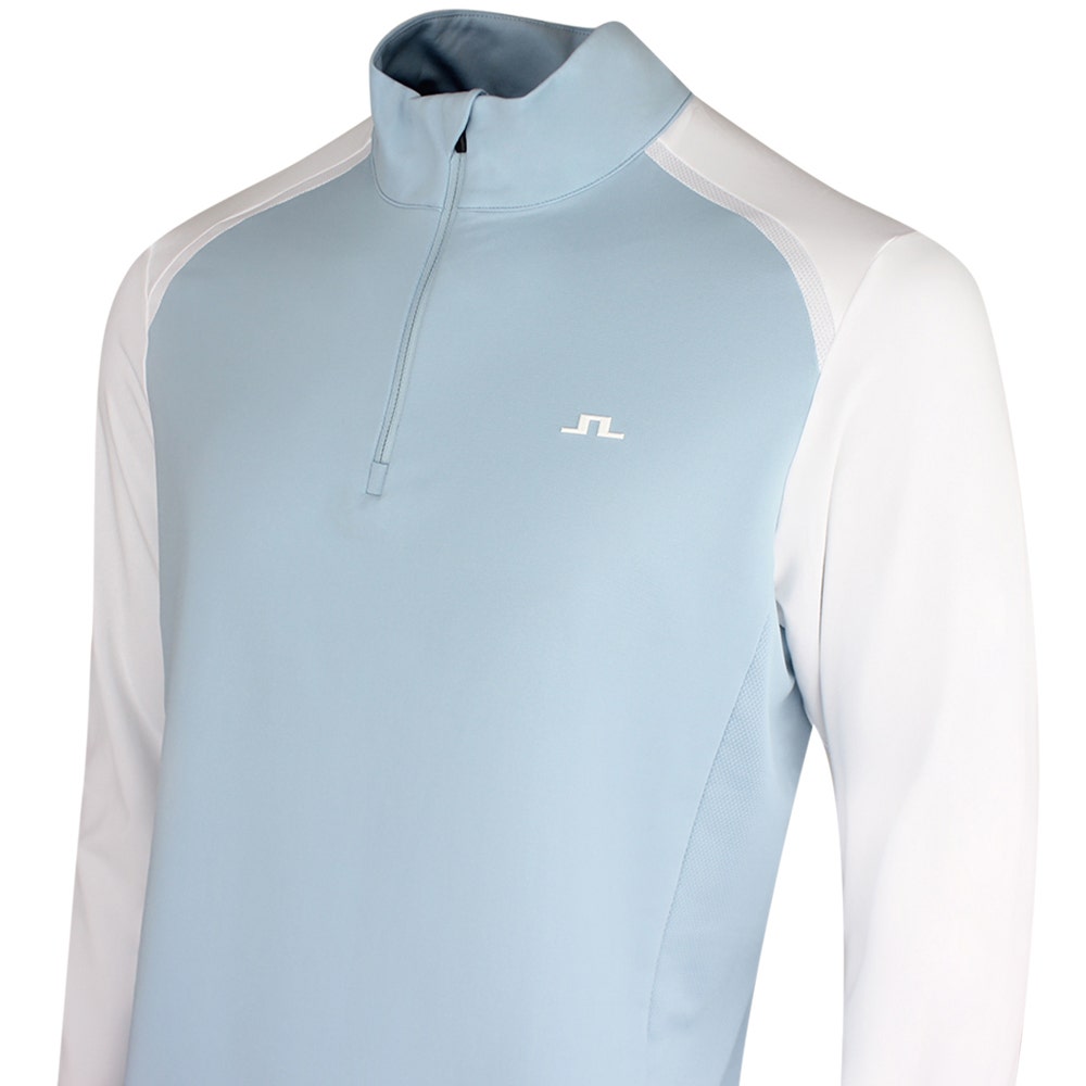 J.Lindeberg Golf Pullover - Blake QZ - Forget-Me-Not SS26