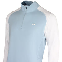 J.Lindeberg Golf Pullover - Blake QZ - Forget-Me-Not SS26