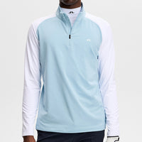 J.Lindeberg Golf Pullover - Blake QZ - Forget-Me-Not SS26