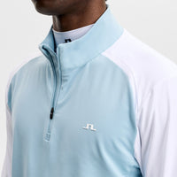 J.Lindeberg Golf Pullover - Blake QZ - Forget-Me-Not SS26