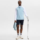 J.Lindeberg Golf Pullover - Blake QZ - Forget-Me-Not SS26