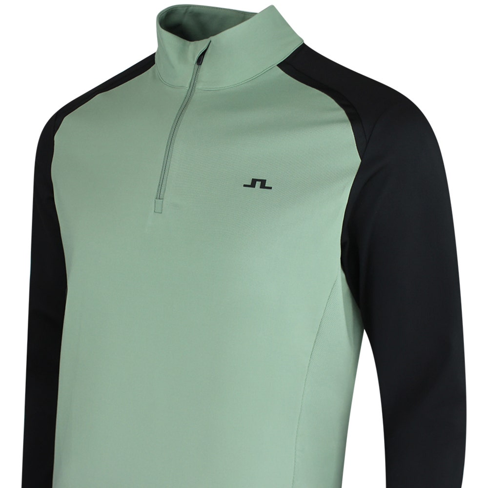 J.Lindeberg Golf Pullover - Blake QZ - Hedge Green SS26