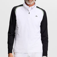 J.Lindeberg Golf Pullover - Blake QZ - White SS26