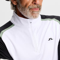 J.Lindeberg Golf Pullover - Blake QZ - White SS26