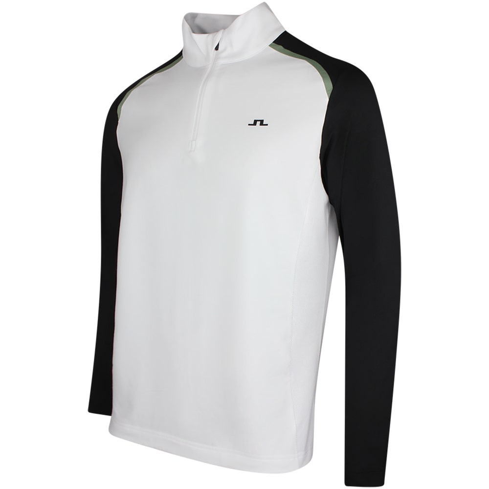 J.Lindeberg Golf Pullover - Blake QZ - White SS26