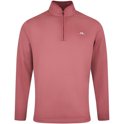 J.Lindeberg Golf Pullover - Clide QZ - Apple Butter SS26