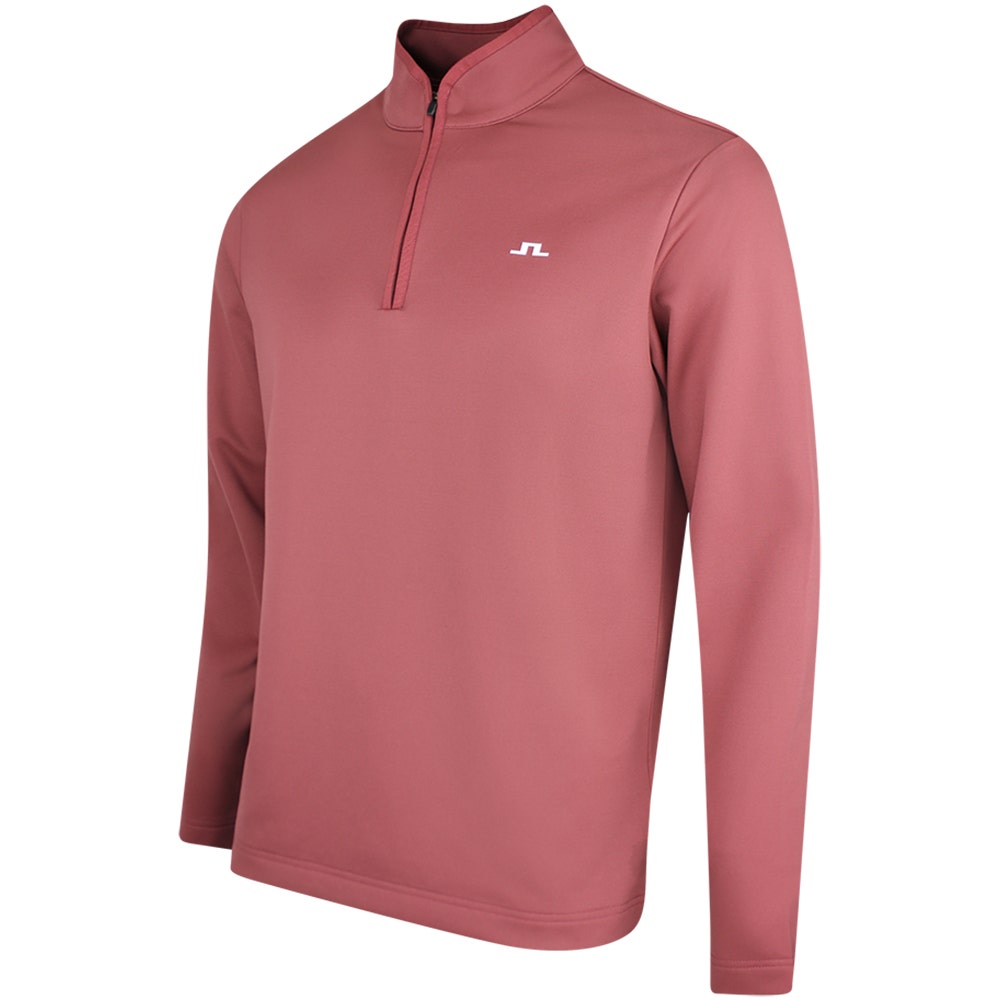 J.Lindeberg Golf Pullover - Clide QZ - Apple Butter SS26