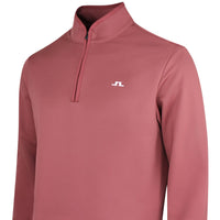 J.Lindeberg Golf Pullover - Clide QZ - Apple Butter SS26