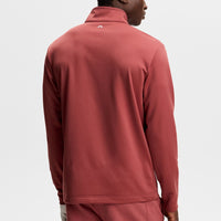 J.Lindeberg Golf Pullover - Clide QZ - Apple Butter SS26