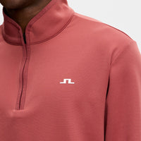 J.Lindeberg Golf Pullover - Clide QZ - Apple Butter SS26