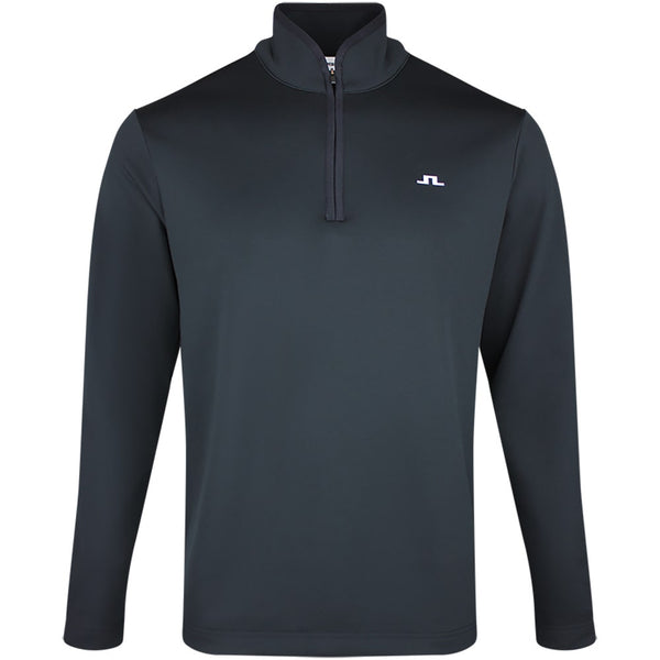 J.Lindeberg Golf Pullover - Clide QZ - Black SS26