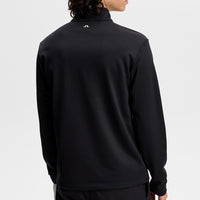 J.Lindeberg Golf Pullover - Clide QZ - Black SS26