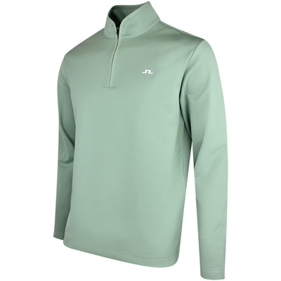 J.Lindeberg Golf Pullover - Clide QZ - Hedge Green SS26