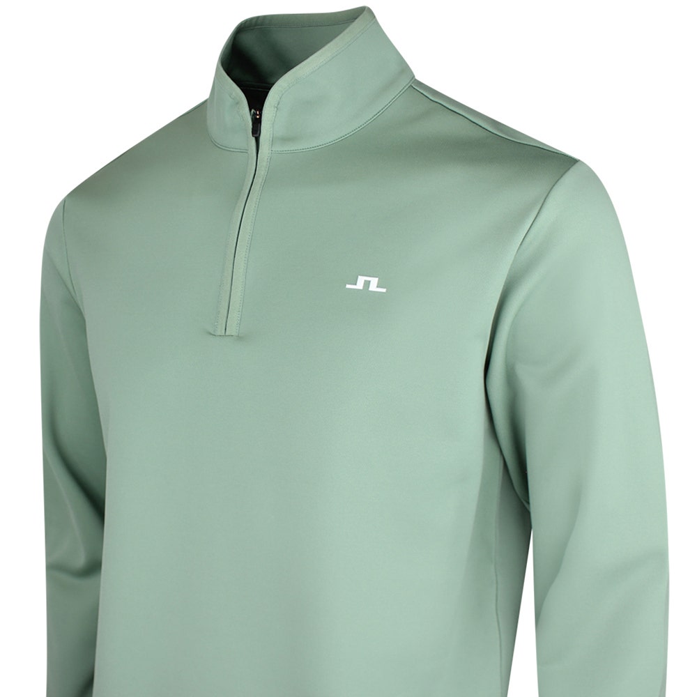 J.Lindeberg Golf Pullover - Clide QZ - Hedge Green SS26